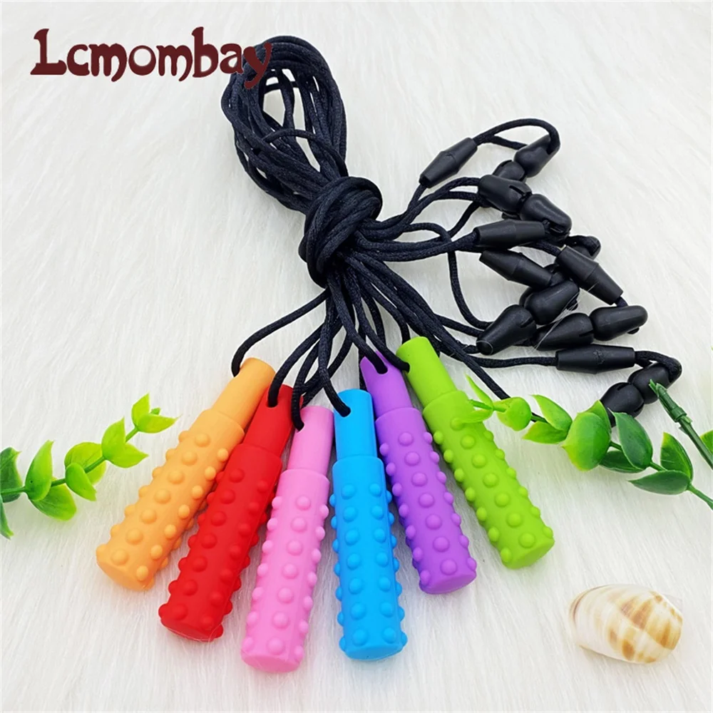 3PCS Sensory Chew Necklace A Sensory Oral Aid Teether Toy for Autism, Hyperactivity, Infant Breastfeeding or Special Needs