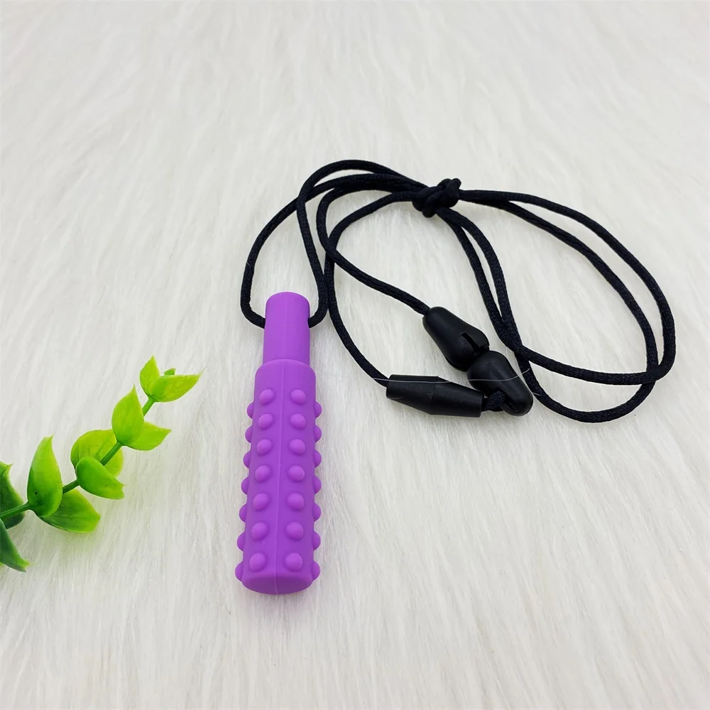 3PCS Sensory Chew Necklace A Sensory Oral Aid Teether Toy for Autism, Hyperactivity, Infant Breastfeeding or Special Needs - Image 8