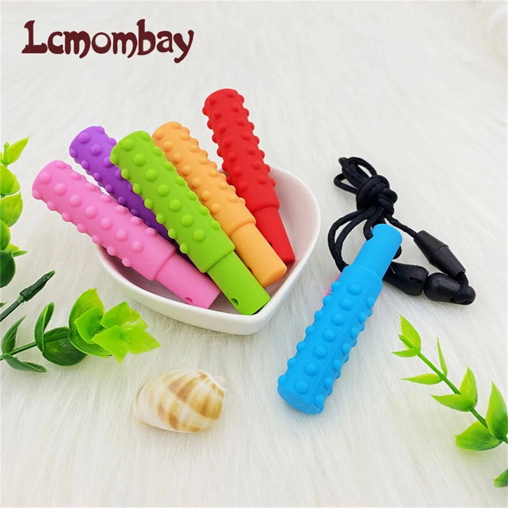 3PCS Sensory Chew Necklace A Sensory Oral Aid Teether Toy for Autism, Hyperactivity, Infant Breastfeeding or Special Needs - Image 2