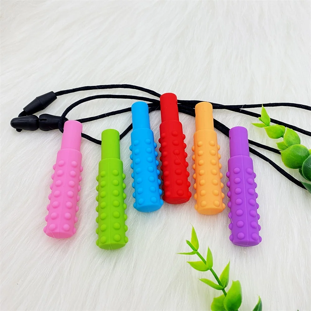 3PCS Sensory Chew Necklace A Sensory Oral Aid Teether Toy for Autism, Hyperactivity, Infant Breastfeeding or Special Needs - Image 14