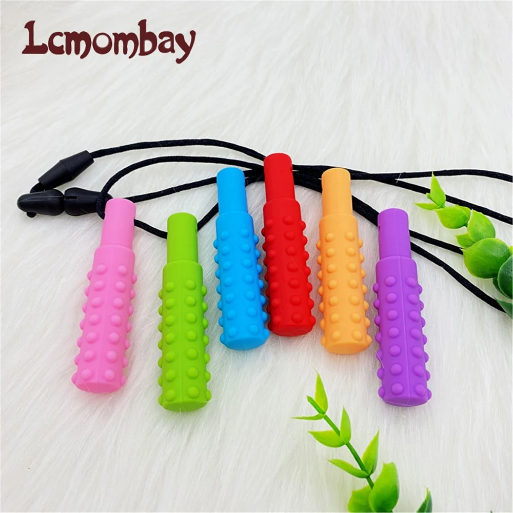 3PCS Sensory Chew Necklace A Sensory Oral Aid Teether Toy for Autism, Hyperactivity, Infant Breastfeeding or Special Needs - Image 3