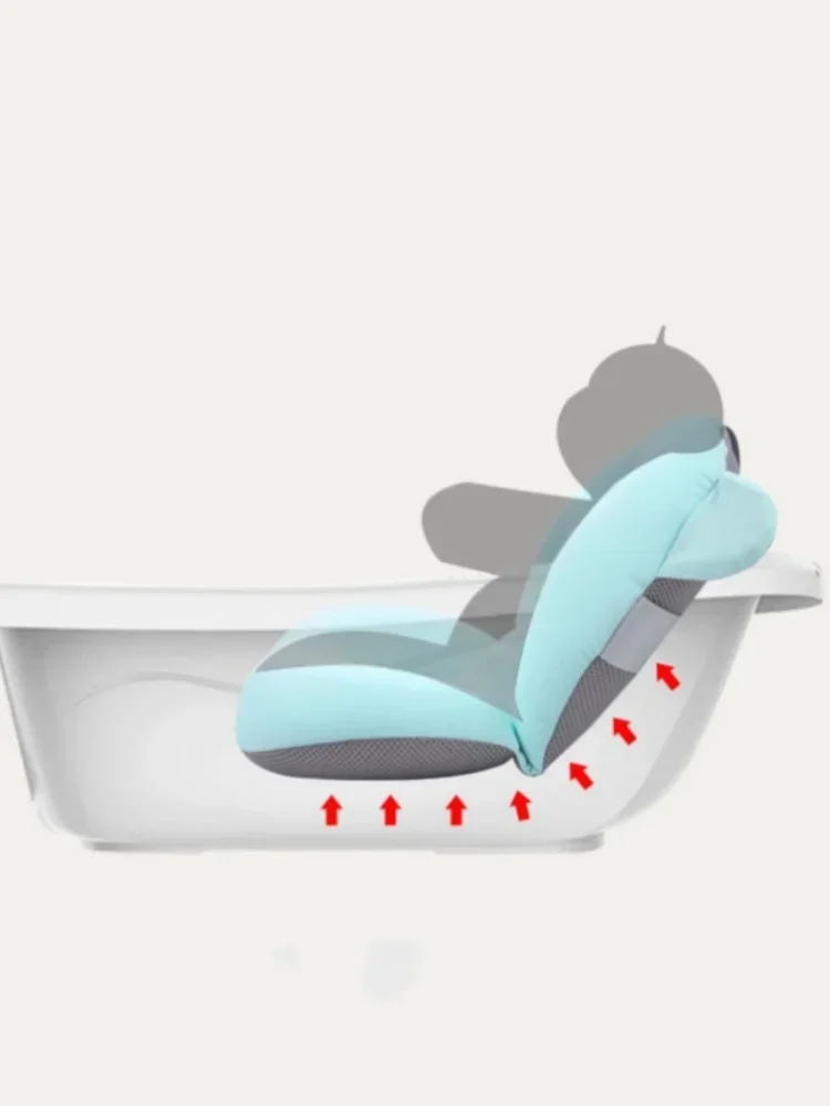 Foldable Floating Baby Bath Seat Pad Adjustable Bathtub Support Mat Shower Cushion Security Water Pad for Newborn Baby Bathing - Image 13
