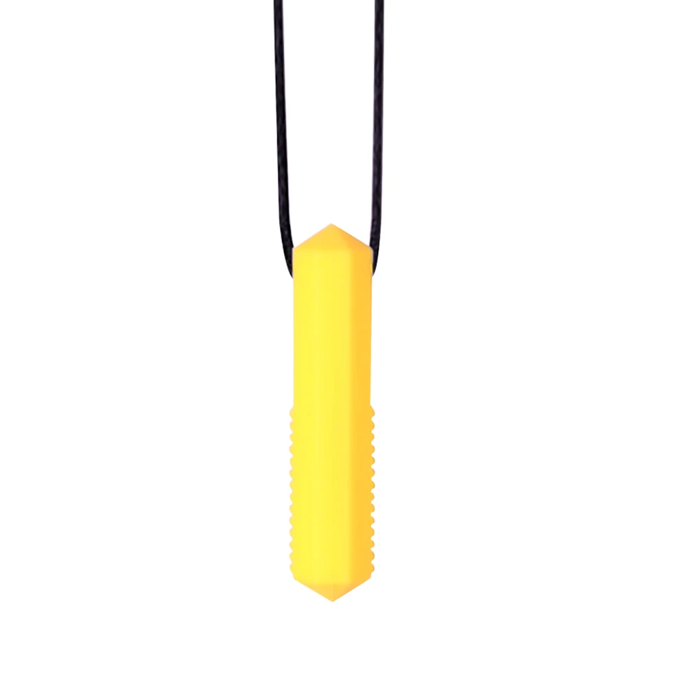1pcs Silicone Teether Kids Chew Necklace Sensory Chewy Pendant Oral Motor Toys Therapy Tools for Autism ADHD chidren's goods - Image 13