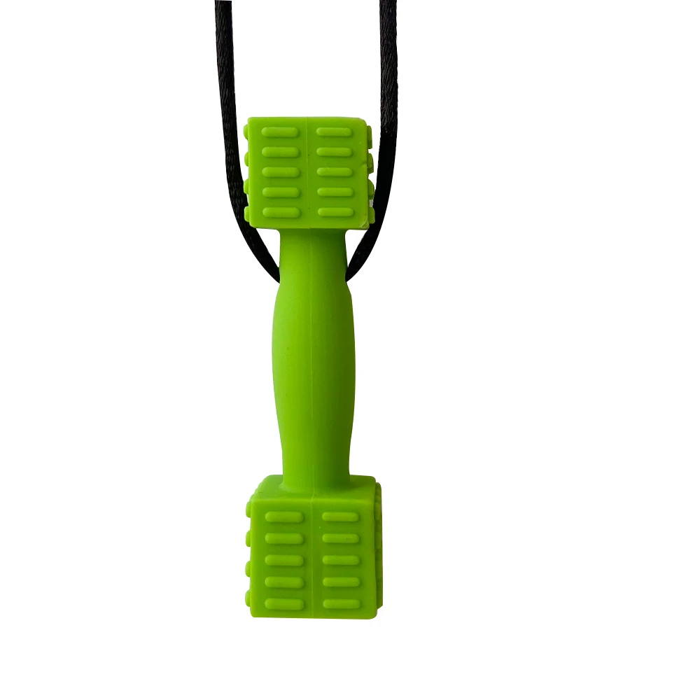1pcs Silicone Teether Kids Chew Necklace Sensory Chewy Pendant Oral Motor Toys Therapy Tools for Autism ADHD chidren's goods - Image 24