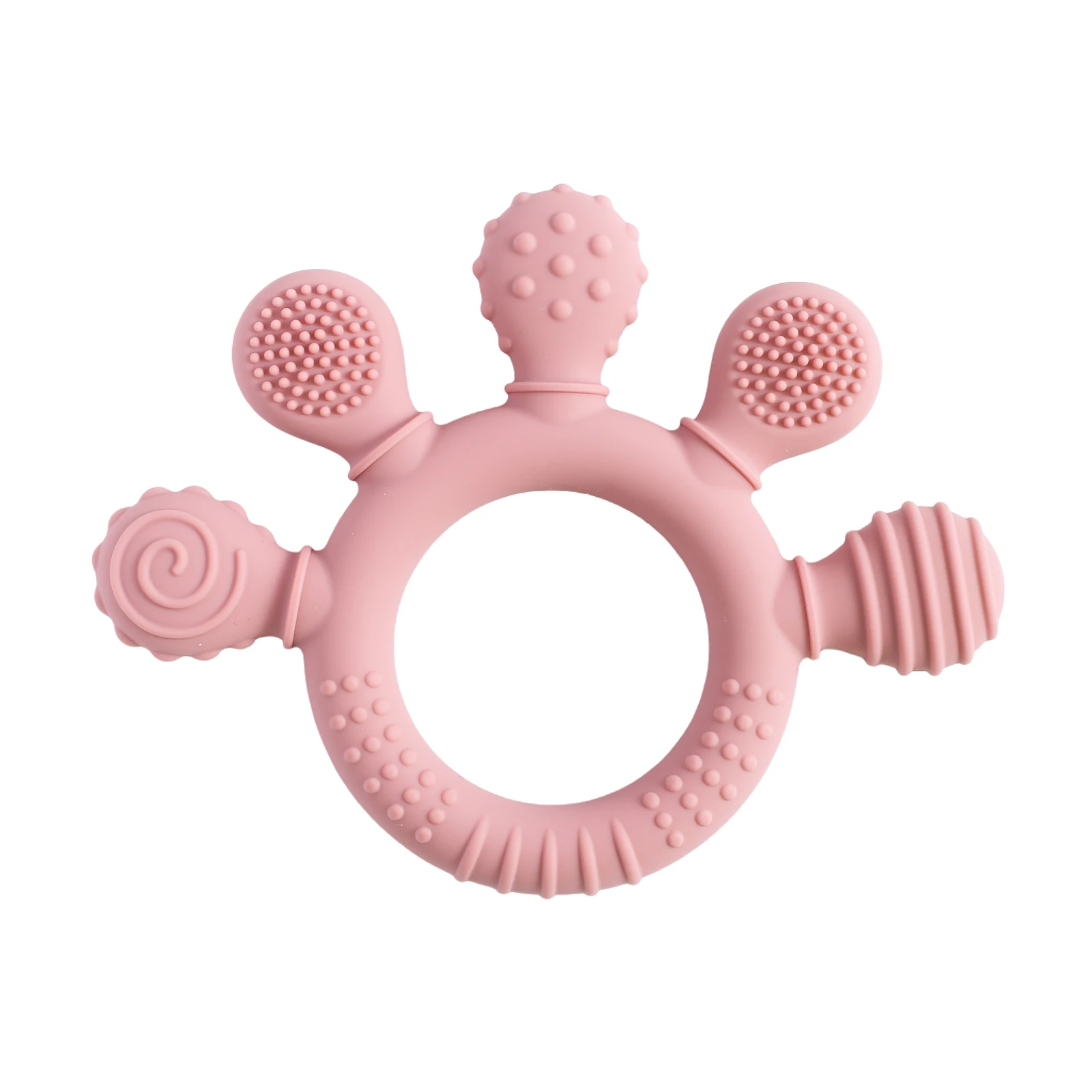 1pc Silicone Teether Food Grade Baby 0-12 Toys Teething Ring Sensory Toys for Toddlers Silicone Animal Soothing Toys Accessories - Image 25