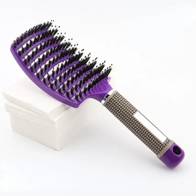 Hairbrush Bristle Nylon Women Wet Curly Detangle Hair Brush Hair Brushes Scalp Massage Comb for Salon Hairdressing Styling Tools - Image 18