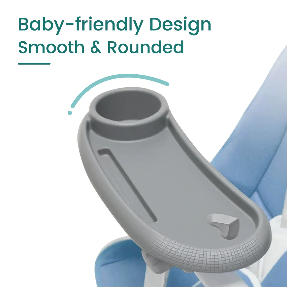 1PC Universal Baby Snack Tray for Stroller with Cup Holder, Infant Stroller Snack Tray with Cup Holder, Stroller Tray Attachment - Image 13