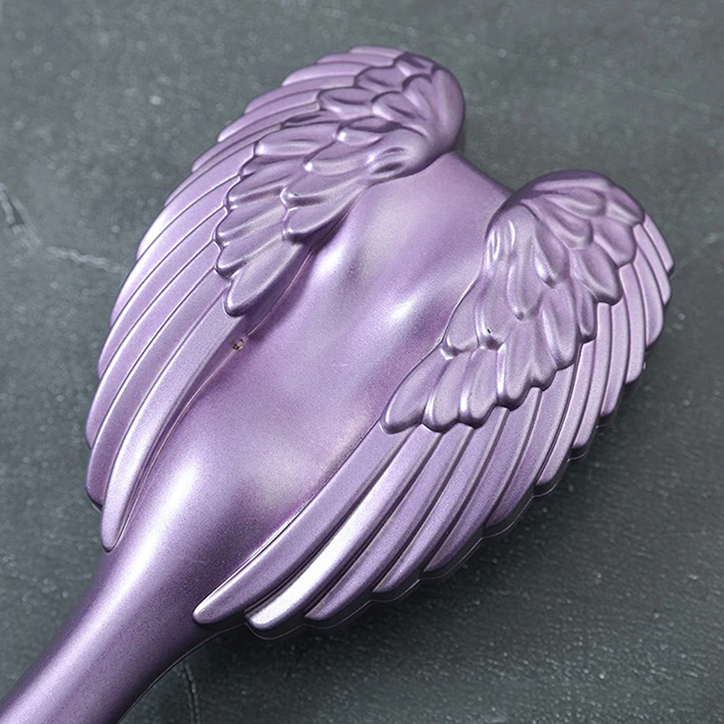 Hair Detangler Brush - Detangling Brush for Thick Hair with Soft Bristles, Angel Wing Design, & Long Handle - Water Resistant - Image 19