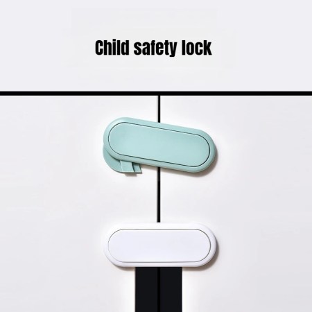 Latch Cabinet Door Protection 5pcs Children's Drawer Safety Baby Anti Pinch Hand Invisible Lock Opposite Door Wardrobe Lock