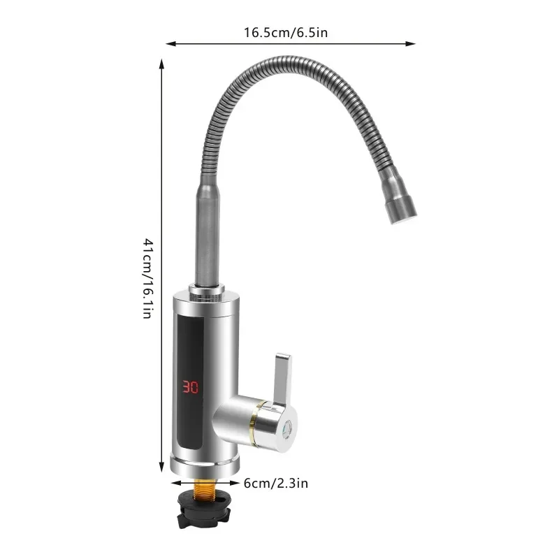 3000W Instant Electric LCD Faucet Instant Tap 360° Fast Heater Heating Hot/Cold Water Supply for Bathroom Kitchen - Image 6