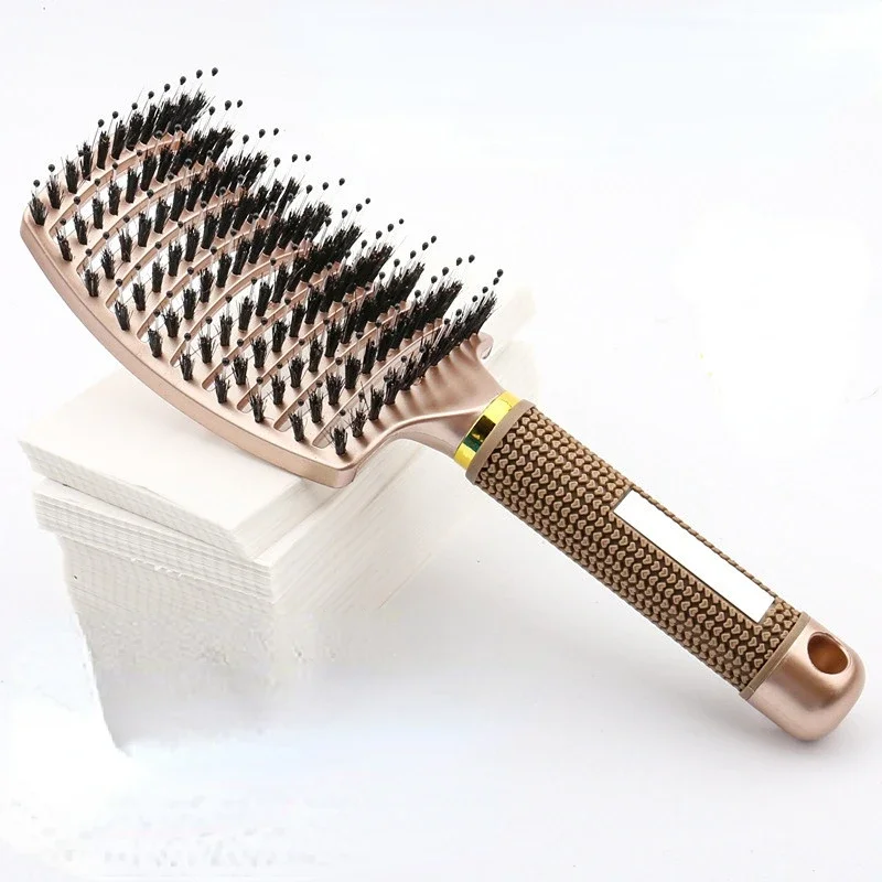 Hairbrush Bristle Nylon Women Wet Curly Detangle Hair Brush Hair Brushes Scalp Massage Comb for Salon Hairdressing Styling Tools - Image 9