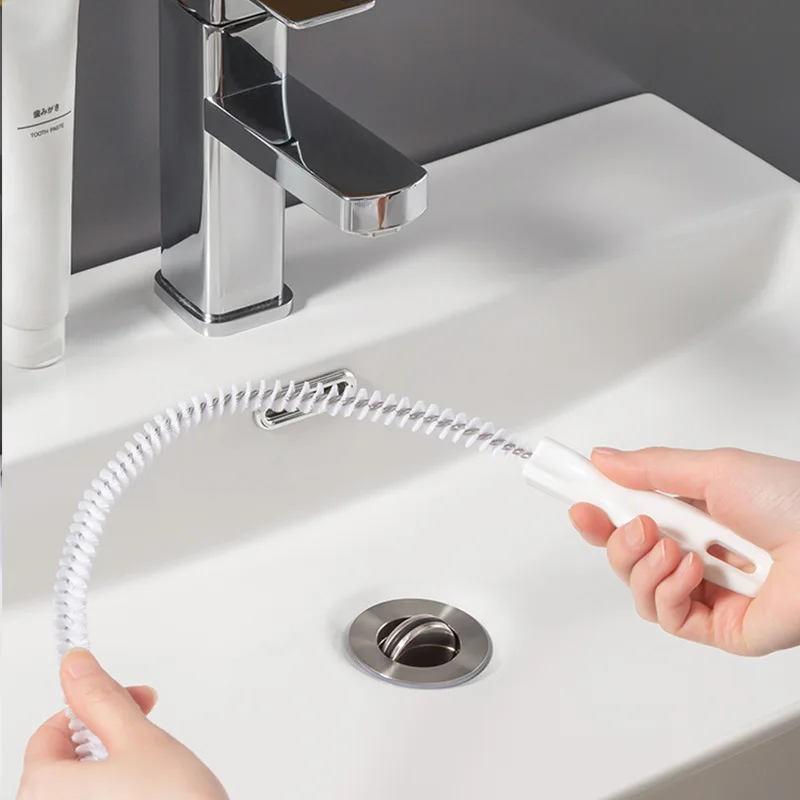 Pipe Dredging Brush Bathroom Hair Sewer Sink Cleaning Brush Drain Cleaner Flexible Cleaner Kitchen Clog Plug Hole Remover Tool - Image 8