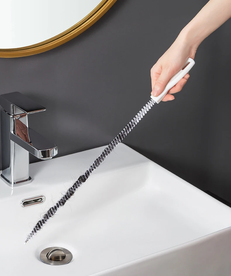 Pipe Dredging Brush Bathroom Hair Sewer Sink Cleaning Brush Drain Cleaner Flexible Cleaner Kitchen Clog Plug Hole Remover Tool - Image 13