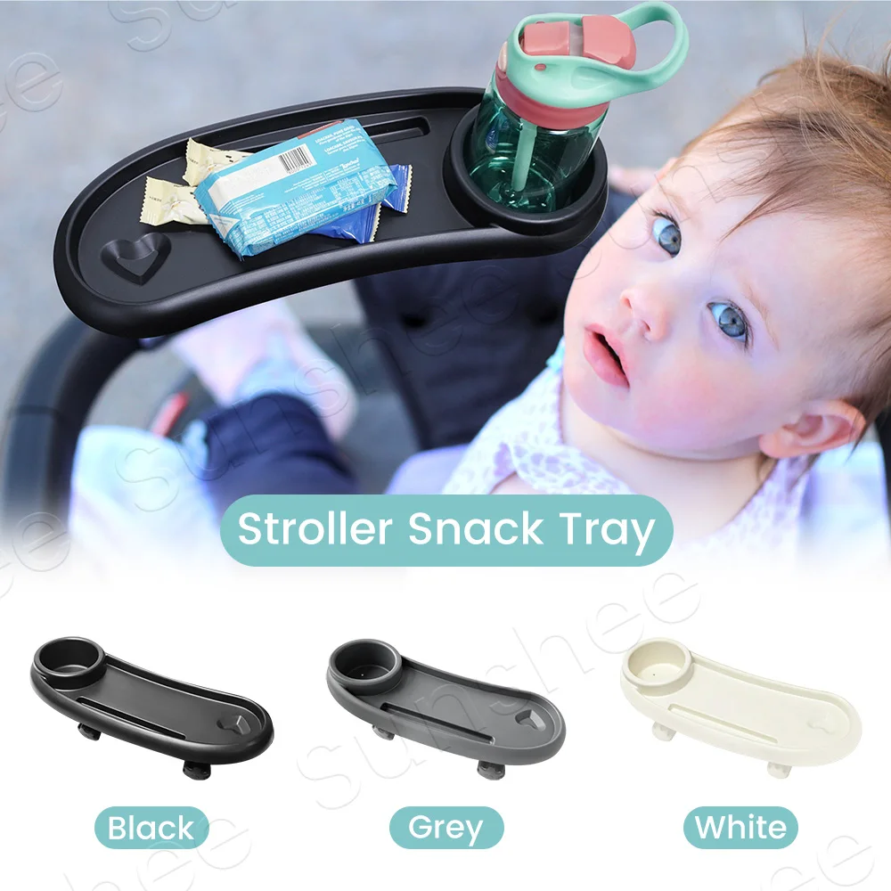 1PC Universal Baby Snack Tray for Stroller with Cup Holder, Infant Stroller Snack Tray with Cup Holder, Stroller Tray Attachment - Image 11