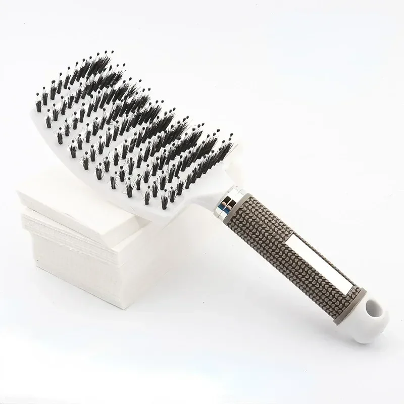 Hairbrush Bristle Nylon Women Wet Curly Detangle Hair Brush Hair Brushes Scalp Massage Comb for Salon Hairdressing Styling Tools - Image 10