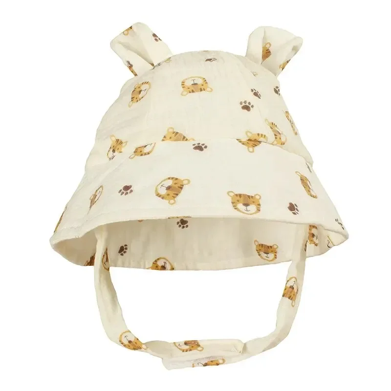 2026 Newborn Boys Girls Bucket Hat Summer Kids Toddler Panama Cap 0 to 12 Months Soft Cotton Baby Sun Hat With Ears Cute Bunny - Image 6