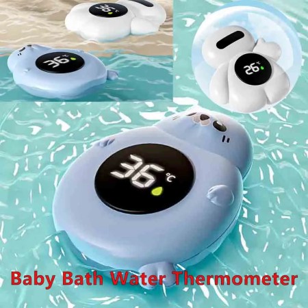 Baby Bath Water Thermometer Temperature Bath Meter Thermometer for Kid Waterproof Digital LED Display Tub Temperature Monitor