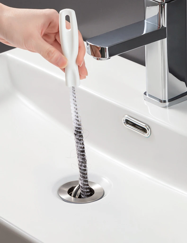Pipe Dredging Brush Bathroom Hair Sewer Sink Cleaning Brush Drain Cleaner Flexible Cleaner Kitchen Clog Plug Hole Remover Tool - Image 7