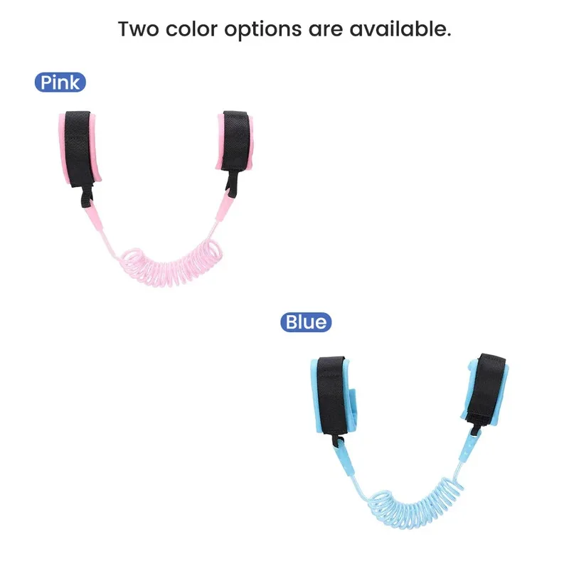 Kids Leash Durable Tangle-Free Rope with Wrist Straps Comfortable Child Lead for Travel Park Shopping - Image 2