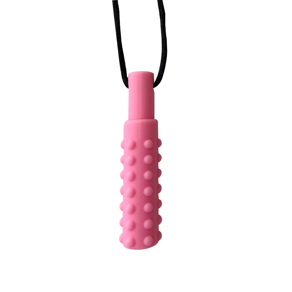 1pcs Silicone Teether Kids Chew Necklace Sensory Chewy Pendant Oral Motor Toys Therapy Tools for Autism ADHD chidren's goods - Image 42