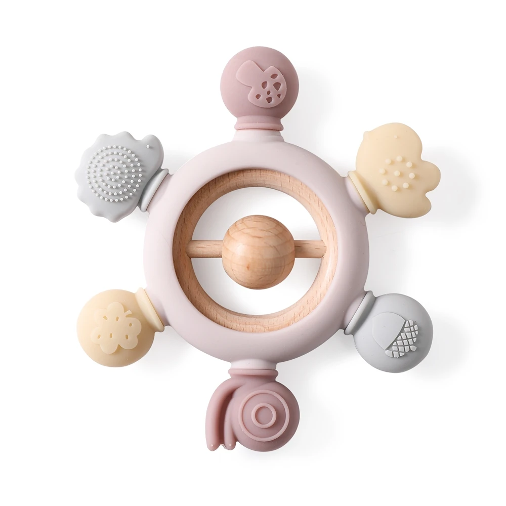 1pc Silicone Teether Food Grade Baby 0-12 Toys Teething Ring Sensory Toys for Toddlers Silicone Animal Soothing Toys Accessories - Image 18