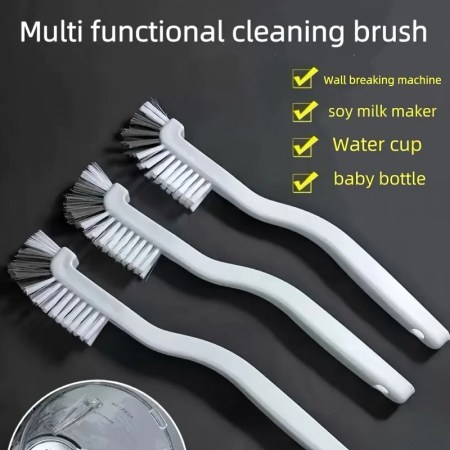 Long Handle Cleaning Brush,Multi-Functional No Dead Angle Brushes,Manual Durable, Kitchen Bathroom Outdoor Cups Blenders Bottles