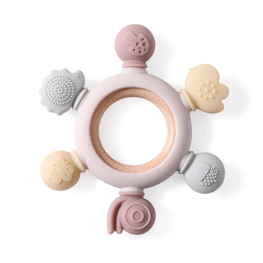 1pc Silicone Teether Food Grade Baby 0-12 Toys Teething Ring Sensory Toys for Toddlers Silicone Animal Soothing Toys Accessories - Image 26