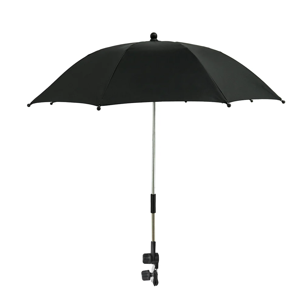 Universal 360° Adjustable Baby Stroller Sunshade Umbrella, UV Protection Waterproof Clip-On Parasol, for Most Strollers - Image 7