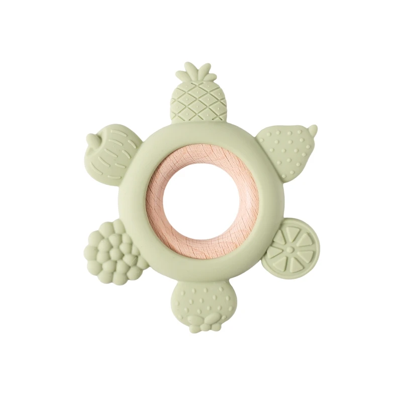 1pc Silicone Teether Food Grade Baby 0-12 Toys Teething Ring Sensory Toys for Toddlers Silicone Animal Soothing Toys Accessories - Image 15