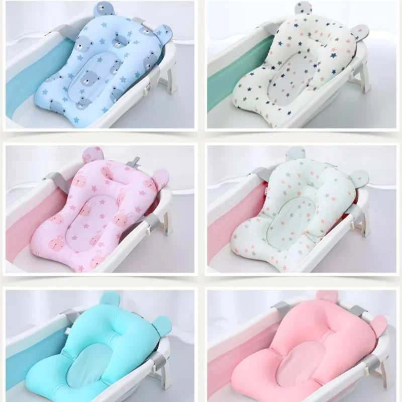 Foldable Floating Baby Bath Seat Pad Adjustable Bathtub Support Mat Shower Cushion Security Water Pad for Newborn Baby Bathing - Image 2
