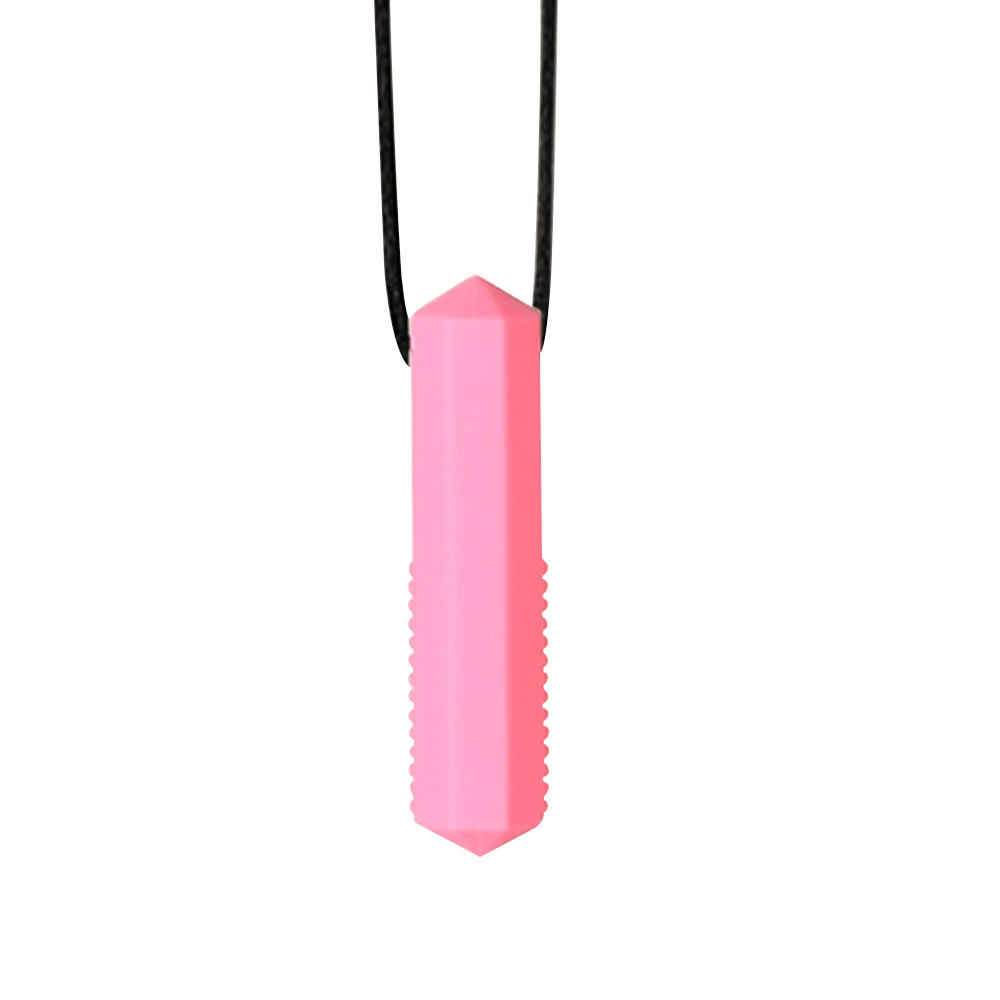 1pcs Silicone Teether Kids Chew Necklace Sensory Chewy Pendant Oral Motor Toys Therapy Tools for Autism ADHD chidren's goods - Image 14