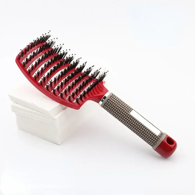Hairbrush Bristle Nylon Women Wet Curly Detangle Hair Brush Hair Brushes Scalp Massage Comb for Salon Hairdressing Styling Tools - Image 16