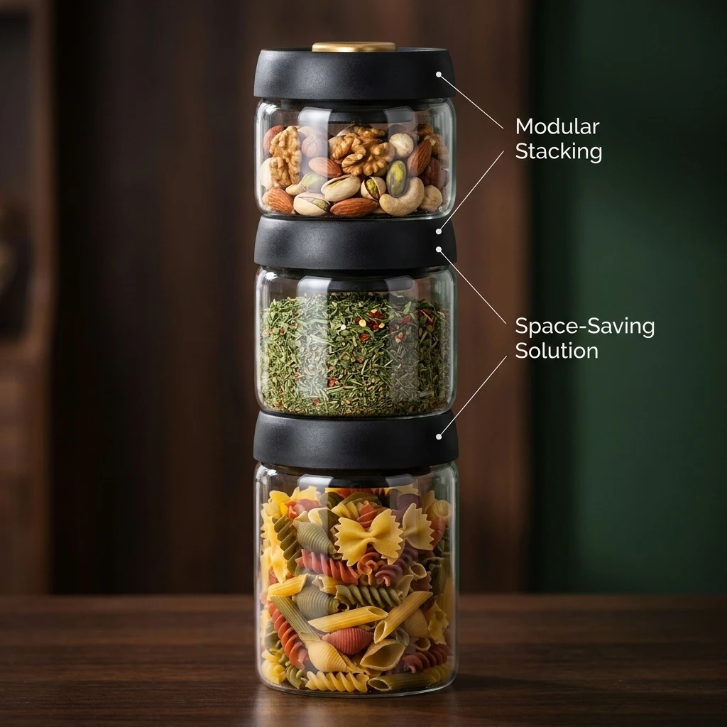 Economic 500ml Vacuum Sealed Jug Coffee Beans Glass Airtight Canister Food Grains Candy Keep Fresh Storage Kitchen Accessories - Image 6