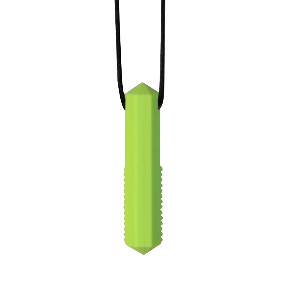 1pcs Silicone Teether Kids Chew Necklace Sensory Chewy Pendant Oral Motor Toys Therapy Tools for Autism ADHD chidren's goods - Image 12