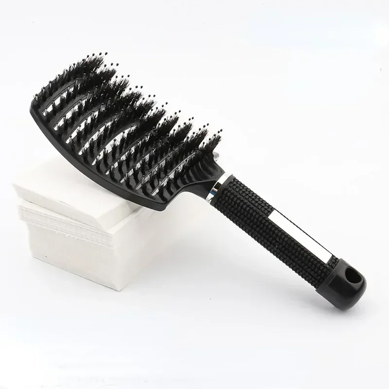 Hairbrush Bristle Nylon Women Wet Curly Detangle Hair Brush Hair Brushes Scalp Massage Comb for Salon Hairdressing Styling Tools - Image 4