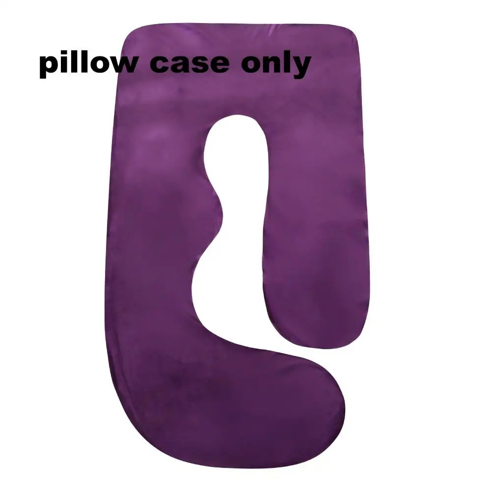 G-Shape Maternity Pillow, Full Body Support Pregnancy Pillow for Sleeping, Nursing & Side Sleeping, Soft Cotton Cover, Gray - Image 11