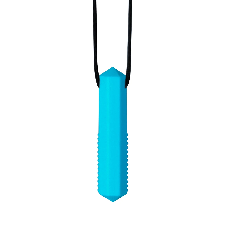 1pcs Silicone Teether Kids Chew Necklace Sensory Chewy Pendant Oral Motor Toys Therapy Tools for Autism ADHD chidren's goods - Image 36