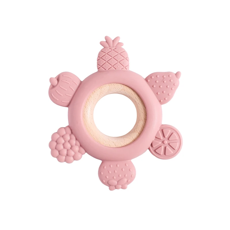 1pc Silicone Teether Food Grade Baby 0-12 Toys Teething Ring Sensory Toys for Toddlers Silicone Animal Soothing Toys Accessories - Image 12