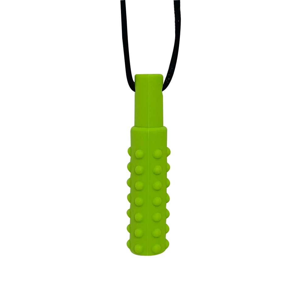 1pcs Silicone Teether Kids Chew Necklace Sensory Chewy Pendant Oral Motor Toys Therapy Tools for Autism ADHD chidren's goods - Image 15