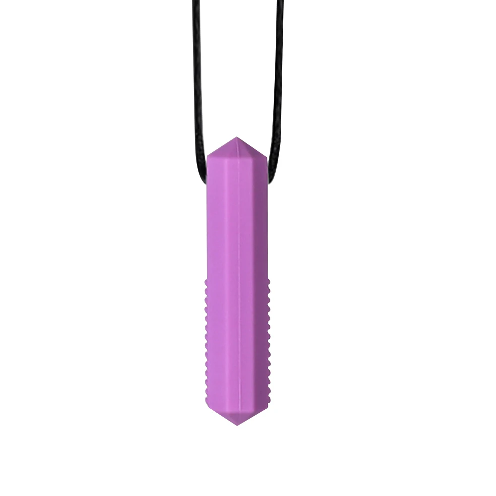 1pcs Silicone Teether Kids Chew Necklace Sensory Chewy Pendant Oral Motor Toys Therapy Tools for Autism ADHD chidren's goods - Image 35