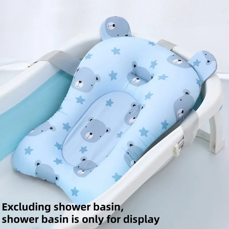Foldable Floating Baby Bath Seat Pad Adjustable Bathtub Support Mat Shower Cushion Security Water Pad for Newborn Baby Bathing - Image 9