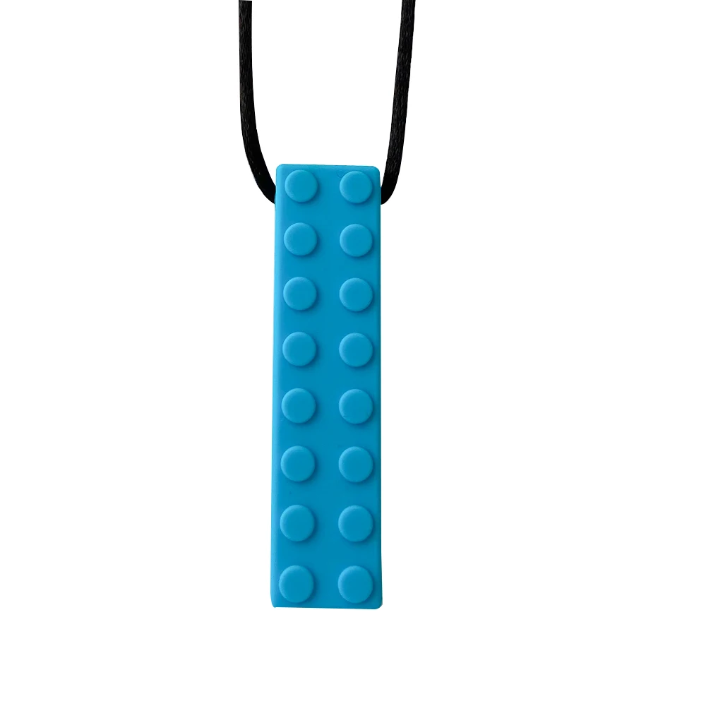 1pcs Silicone Teether Kids Chew Necklace Sensory Chewy Pendant Oral Motor Toys Therapy Tools for Autism ADHD chidren's goods - Image 31