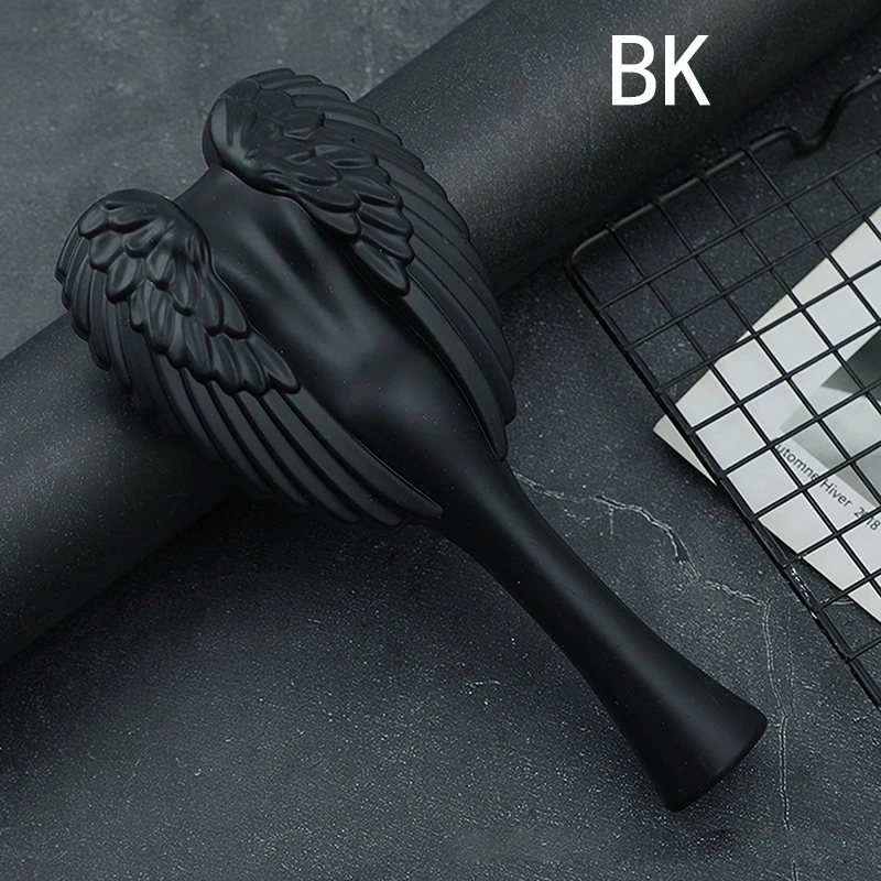 Hair Detangler Brush - Detangling Brush for Thick Hair with Soft Bristles, Angel Wing Design, & Long Handle - Water Resistant - Image 8