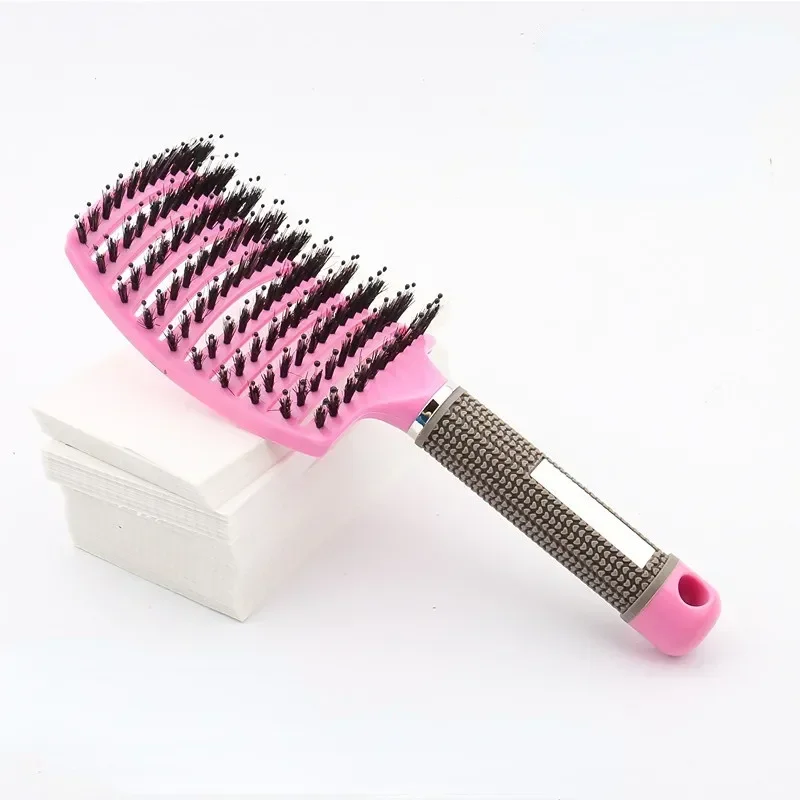 Hairbrush Bristle Nylon Women Wet Curly Detangle Hair Brush Hair Brushes Scalp Massage Comb for Salon Hairdressing Styling Tools - Image 17