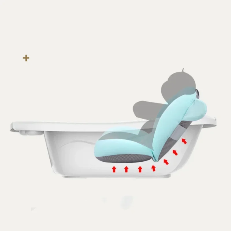 Foldable Floating Baby Bath Seat Pad Adjustable Bathtub Support Mat Shower Cushion Security Water Pad for Newborn Baby Bathing - Image 3